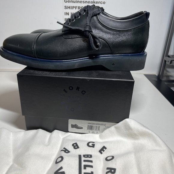GEORGE BROWN BILT Janssen Cap Derby Oxford $295 leather Dress Shoe | Men\'s SZ 9 main image 7